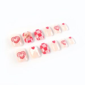 Premium Artificial False Nail Set with Mix Design fake nails - (Set)