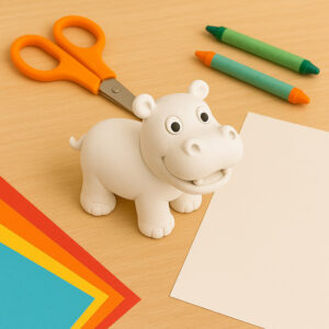 Camlin Modelling Clay – White Soft Non-Toxic Clay for Kids’ Creative Craft Work