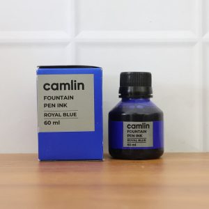 Camlin Fountain Pen Ink – Smooth Writing Royal Blue Ink for All (60 ml Bottle)