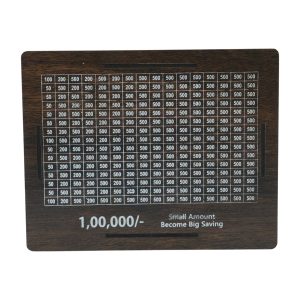 Wooden Big Piggy Bank Money Saving Box (1 Pc)