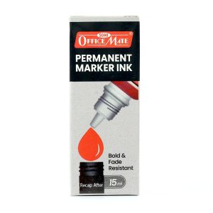Officemate Permanent Marker Ink Blue – 15 ml Refill Bottle | Bold & Fade-Resistant