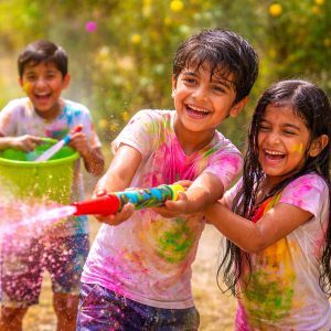 Long Range Plastic Holi Pichkari Water Gun Sprayer for Kids (1 Pc, 32 Cm)