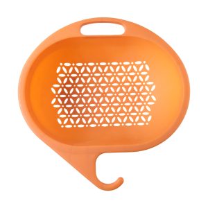 Multipurpose Plastic Kitchen Strainer Bowl with Hook Handle (1 Pc)