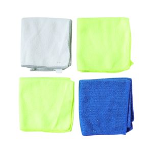 Multipurpose Microfiber Dust Cleaning Cloth (4 Pc Set)