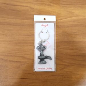 Premium Metal Shiva Lingam with Naag Religious Keychain (1 Pc)