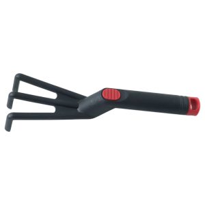 Hand Garden Cultivator Rake Plastic Gardening Tool (1 Pc, 27 Cm)