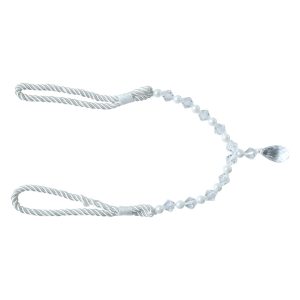 Luxury Crystal and Pearl Beaded Curtain Tieback (1 Pc)