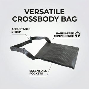 Men's & Women's Quilted Crossbody Sling Bag with Adjustable Strap (1 Pc)