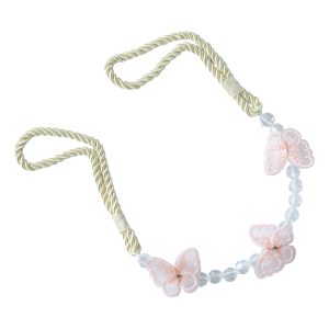 Luxury Floral Beaded Curtain Tieback (1 Pc)