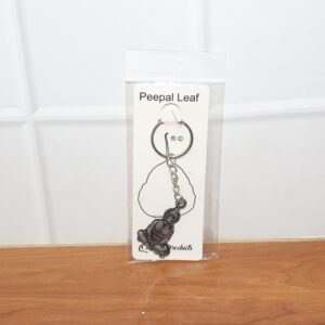 Premium Spiritual Hanuman Ji Sitting Pose Metal Keychain (1 Pc)