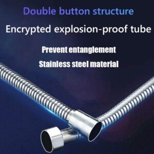 Stainless-Steel Handheld Shower Hose - (1 Pc)