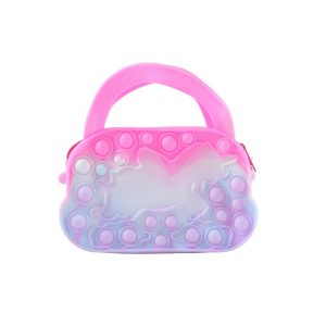 Silicone Pop It Coin Purse with Zipper and Handle (1 Pc)