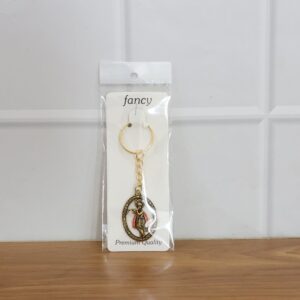 Metal Traditional Decorative Lord Krishna Keychain (1 Pc)