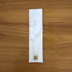 Elegant Traditional Multicolor Stone & Pearl Pendant Chain (1 Pc)