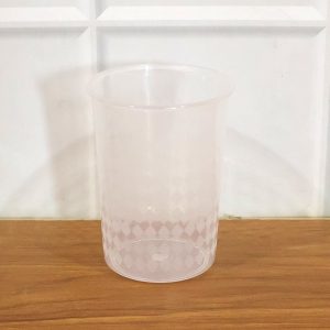 Transparent Reusable Plastic Drinking Glass 200 ML Approx (1 Pc)
