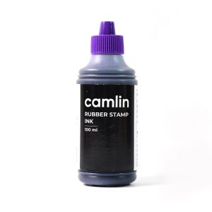 Camlin Rubber Stamp Ink – Violet Colour, 100 ml