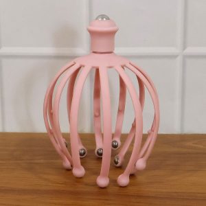 Manual Head Scalp Massager with Rolling Ball Tips (1 Pc)