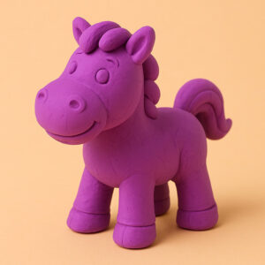 Camlin Modelling Clay 150 gm – Purple Color Soft Reusable Clay for Creative Crafting