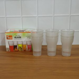 Prexo Unbreakable Plastic Drinking Water Glass (6 Pc Set, 300 ML Approx)