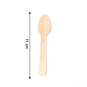 110mm Wooden Tea Spoon – 30 Pcs Pack