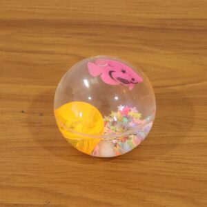 Light-Up Transparent Bouncy Ball – Impact-Activated LED Flashing Sensory Toy (1 Pc)