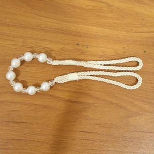 Elegant Pearl Beaded Curtain Tieback (1 Pc)