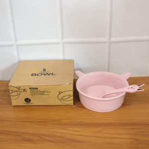Premium Kids Feeding Bowl with Cute Spoon (1 Set, 240ML)