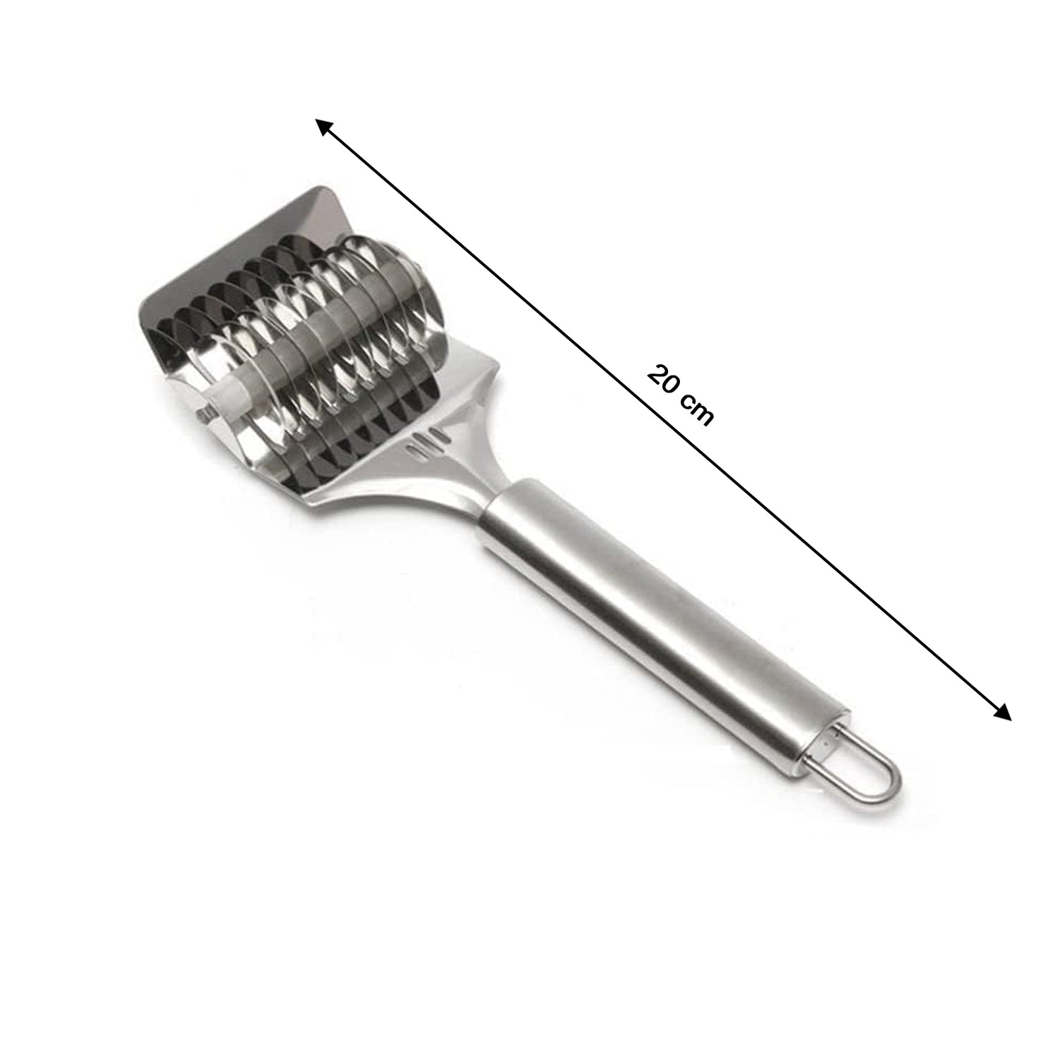 Stainless Steel Multi Blade Dough Cutter ( B-Grade, 1 Pc) - Image 6