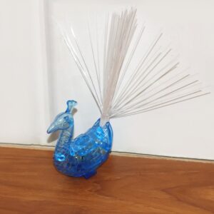 LED Fiber-Optic Peacock Decorative Night Light (1 Pc)