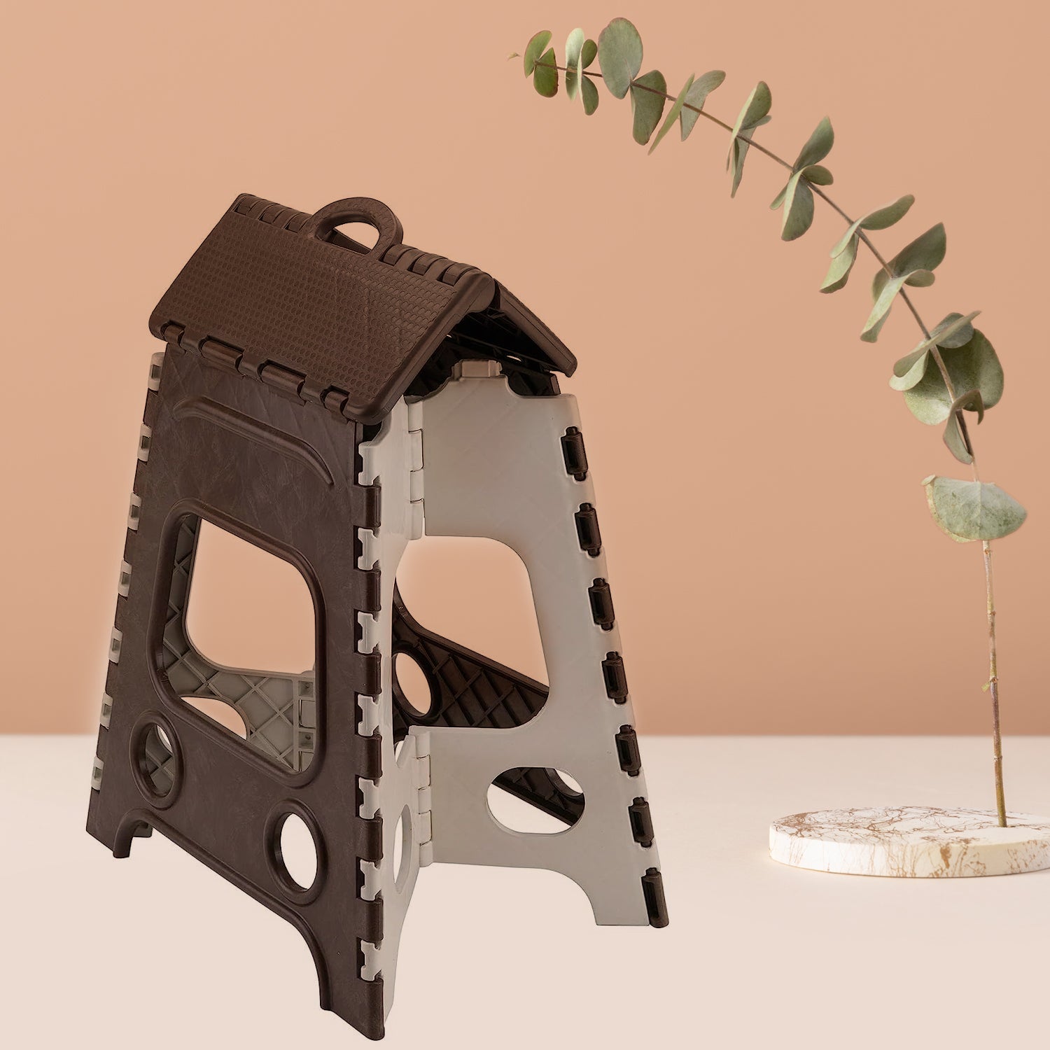 18 Inch Non-Slip Folding Stool for Kitchen, Bathroom & Garden