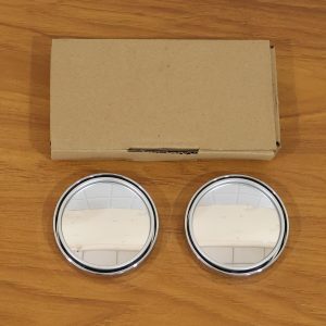 Car Silver Round Blind Spot adjustable Mirror 2 Pc