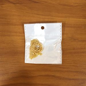 Traditional Gold-Tone Round Jhumka Pendant Chain Necklace (1 Pc)