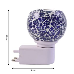 Kapoor Dani Mosaic Glass Electric Night Lamp (1 Pc)