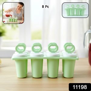 Prexo Plastic Ice Cream Popsicle Maker (8 Pc Set)