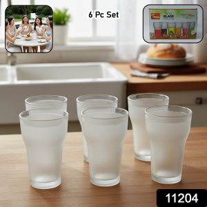 Prexo Unbreakable Plastic Drinking Water Glass (6 Pc Set, 300 ML Approx)