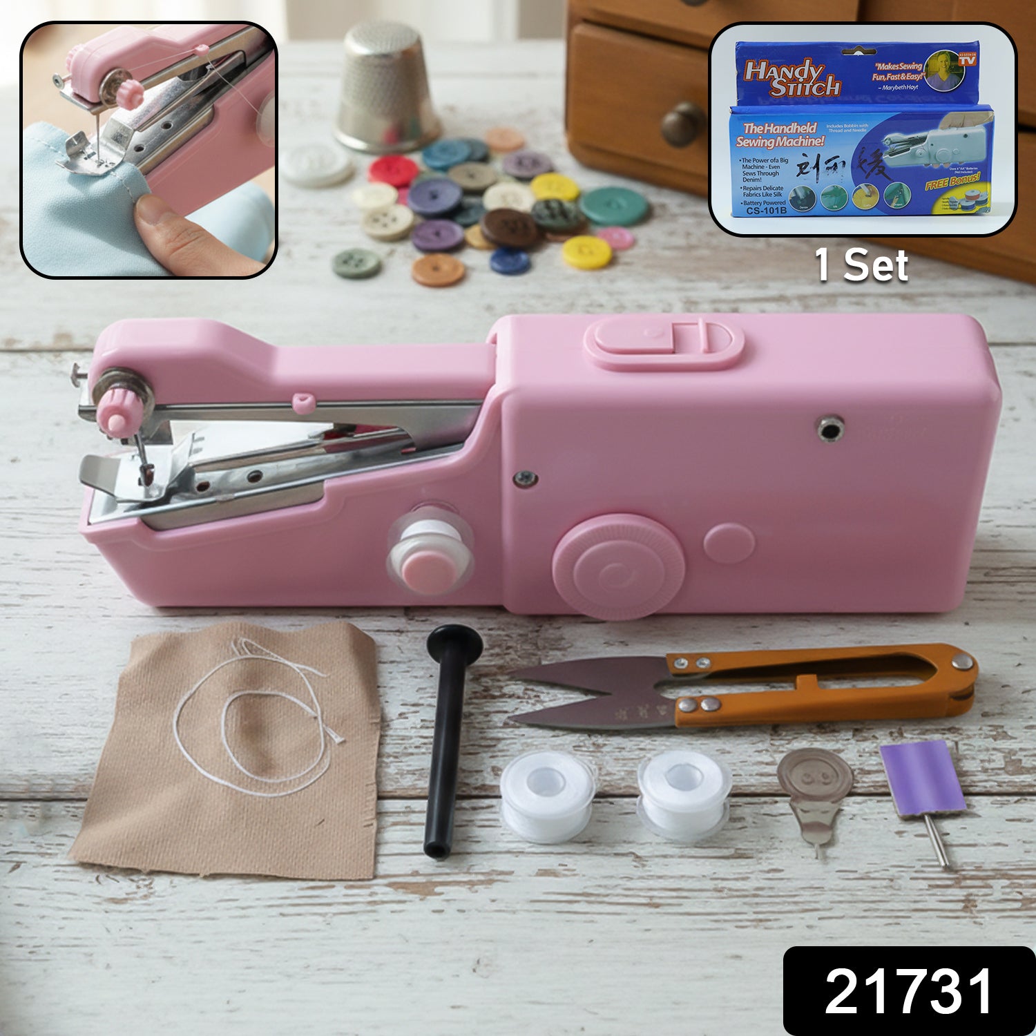 Portable Handheld Sewing Machine (1 Set) - Image 2