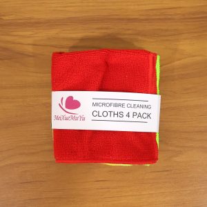 Microfiber Cleaning Cloths 4 Pc Set, Multipurpose Cleaning Towel Napkin