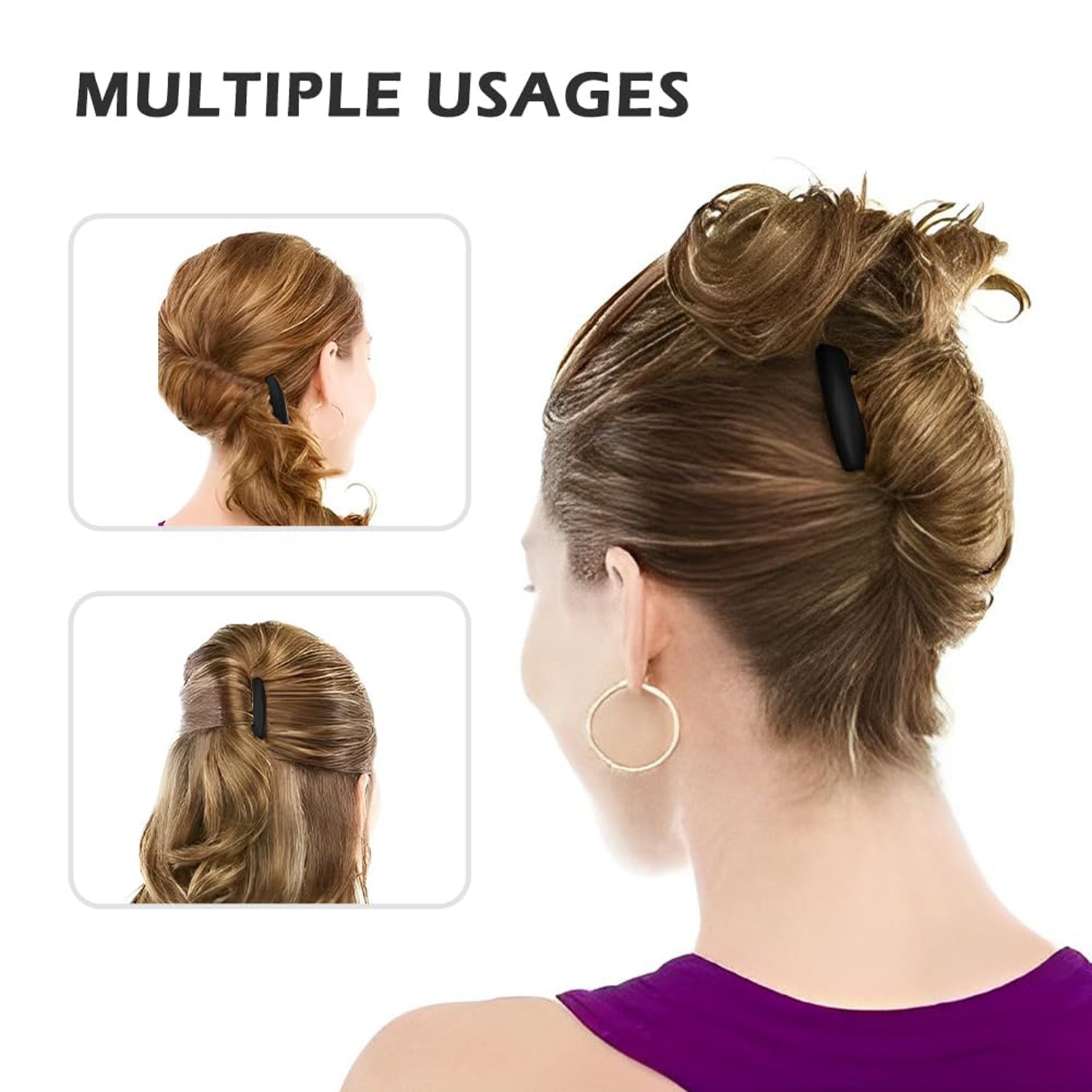 Volumizing Hair Bun Comb Clip (1 Pc) - Image 9