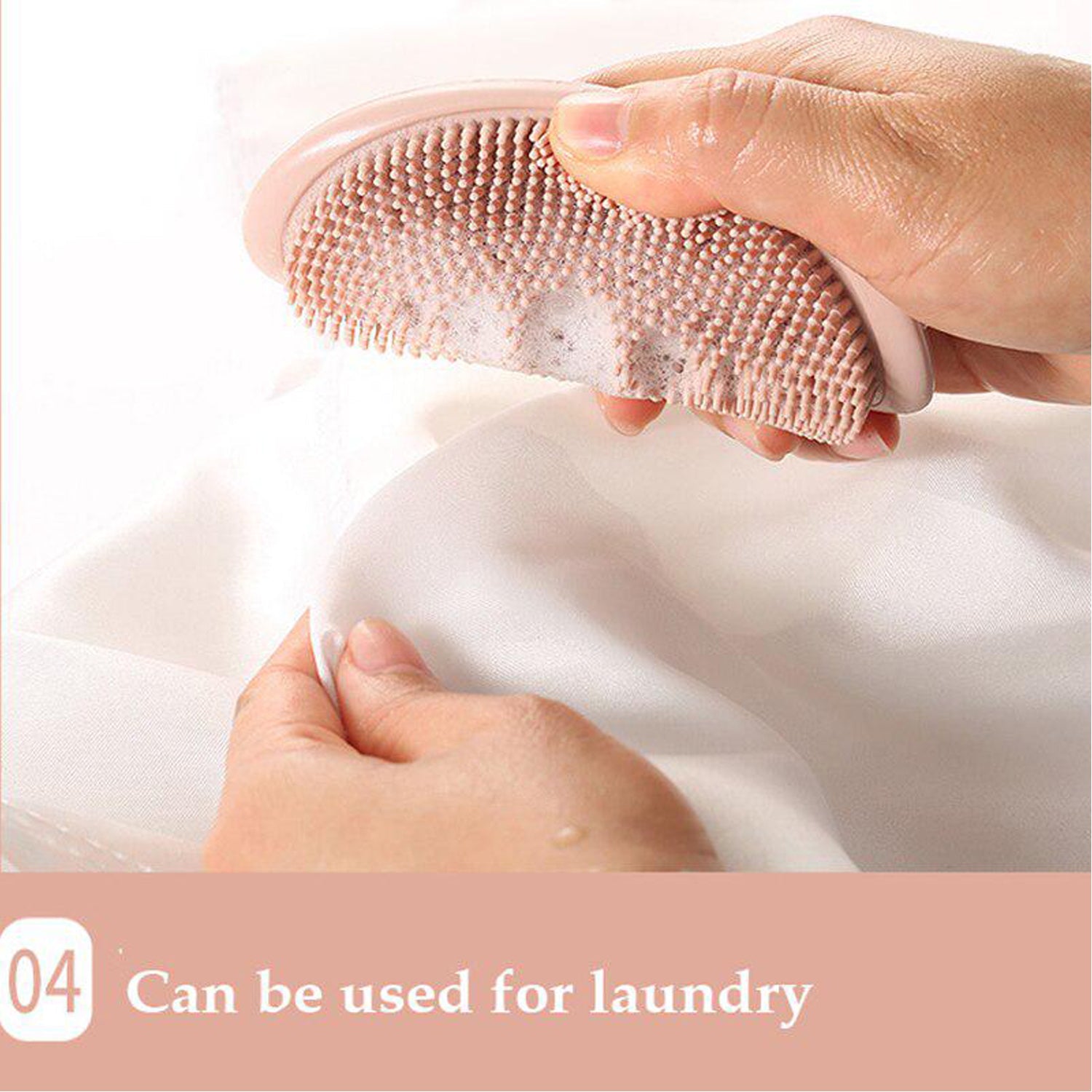 2 in 1 Silicone Cleaning Brush used in all kinds of bathroom purposes for cleaning