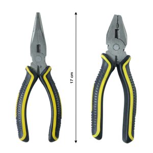 Pliers and Long Nose Pliers Set with Anti Slip Grip Handle (2 Pc Set)