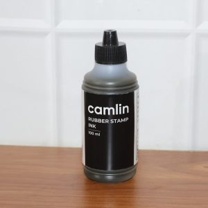 Camlin Rubber Stamp Ink Black 100 ml – Smooth, Long-Lasting Refill Ink for Stamp Pads