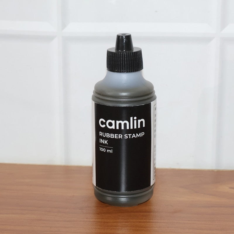 Camlin Rubber Stamp Ink Black 100 ml – Smooth, Long-Lasting Refill Ink for Stamp Pads - Image 6