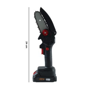 Mini Electric Cordless Chainsaw (1 Set, 48V, 24 Cm Long)