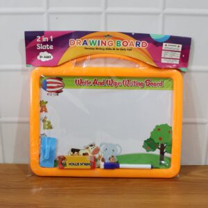 2-in-1 Kids Writing Board Set – Double-Sided Whiteboard & Blackboard