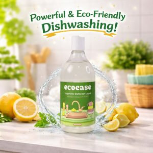 Ecoease Enzymatic Dishwash Liquid, Plant Based Grease Cutting Formula (500 ml)