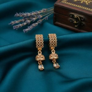 Elegant Jhumka Style Teardrop Dangle Party Wear Jewellery