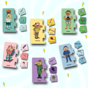 Professionals Puzzle - Ages 3+ (48 cardboard puzzle pieces) Find & Match series