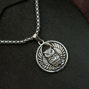Owl Chain Pendant For Men