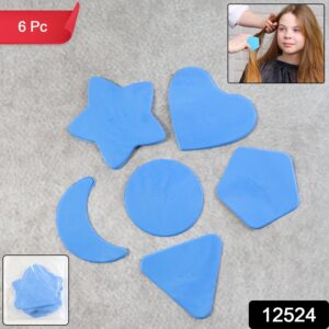 Haircut Design Stencil Set – 6-in-1 Safe Hair Trimmer Molds