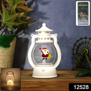 Mini LED Decorative Lantern with Santa Figurine (1 Pc)